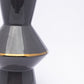 VON CASA Vase, Flower Vase, Unique Glazed Design, Decorative Vase, Black, Ceramic