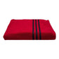 VON CASA Zero Twist Bath Towel, Red, Cotton