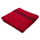 VON CASA Zero Twist Bath Towel, Red, Cotton