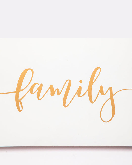 VON CASA Wall Décor, Family, White, MDF