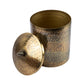VON CASA Cookies & Candies Storage Jar, Golden Colour, Mild Steel, 2 Litre