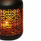 VON CASA Lantern, T-Light Candle Holder, Lamp, Cutwork Design, Gold Finish, Mild Steel