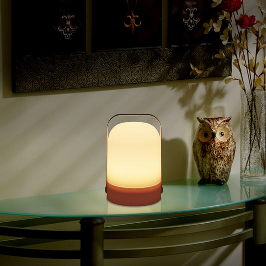 VON CASA Decorative Lantern, Lamp, Battery Operated, for Outdoor & Indoor Hanging, Table Decoration, Pink, Plastic