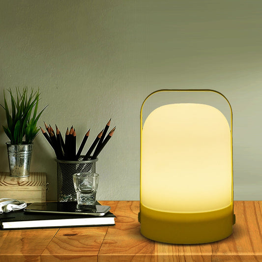 VON CASA Decorative Lantern, Lamp, Battery Operated, for Outdoor & Indoor Hanging, Table Decoration, Yellow, Plastic