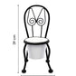 VON CASA Table Planter, Chair Shaped, Decorative, Home & Office Decor, White, Iron
