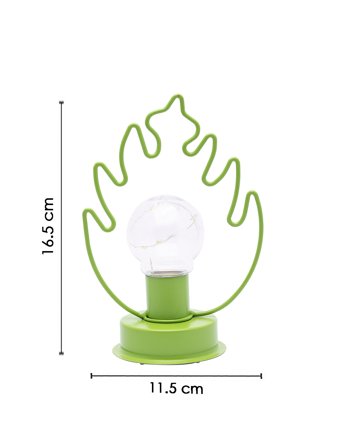 VON CASA Decorative Bulb, Light, Cordless, Battery Operated, Green, Iron
