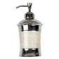 VON CASA Soap Dispenser, Silver & Black, Brass, 300 mL