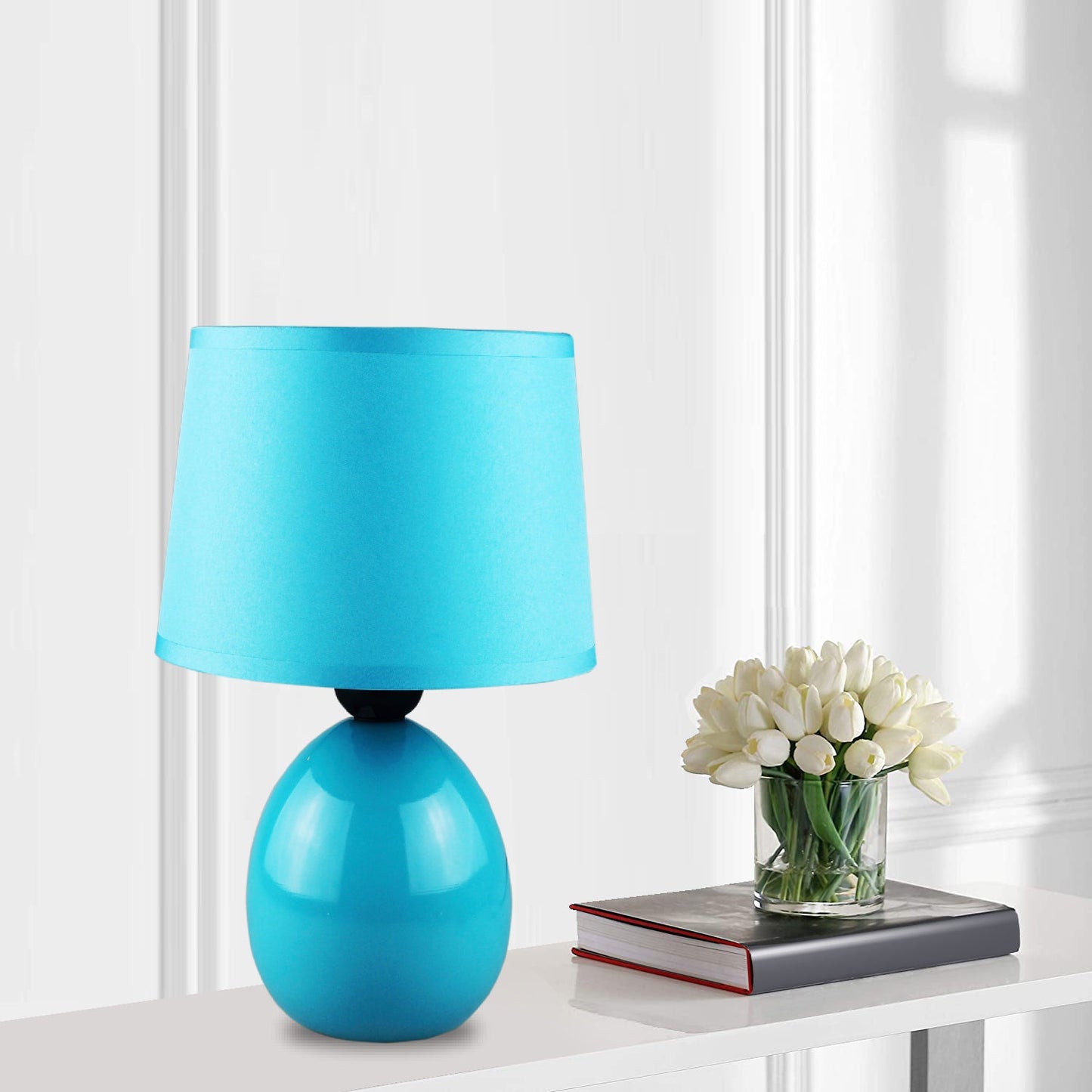 VON CASA Oval Mini Table Lamp with Shade