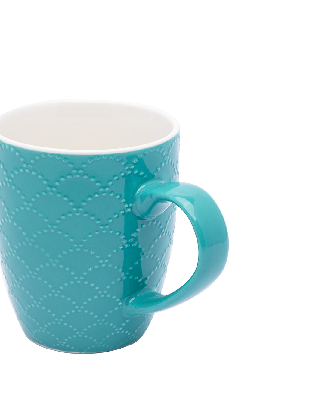 VON CASA Honey Embossed Tea & Coffee Mug - Set of 4, 24mL