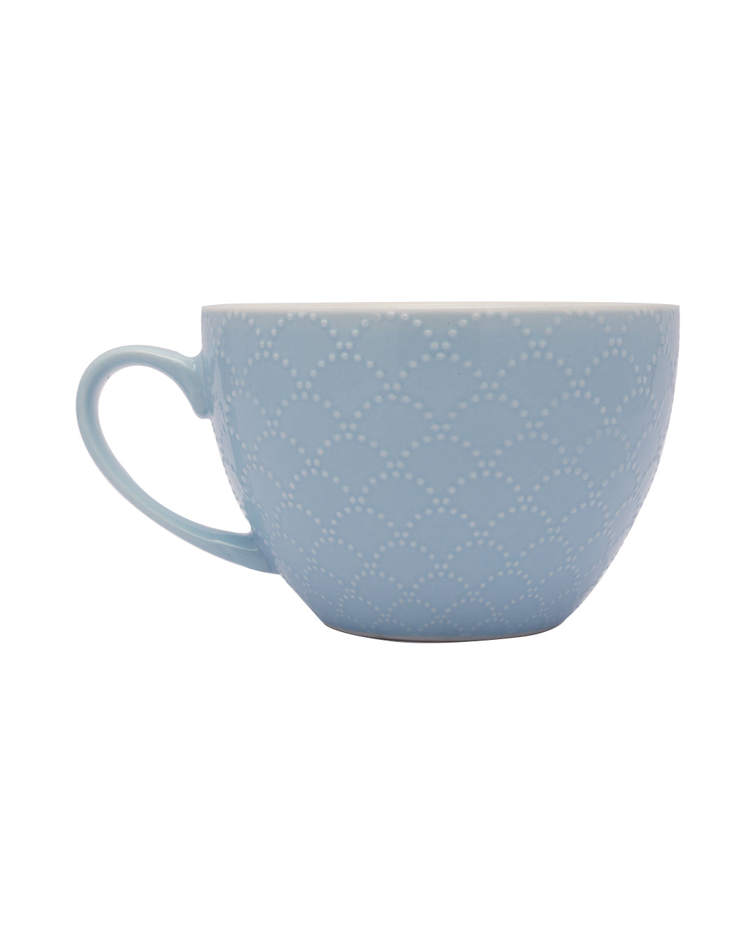 VON CASA Honey Embossed Tea & Coffee Mug - Set of 2, 460 mL