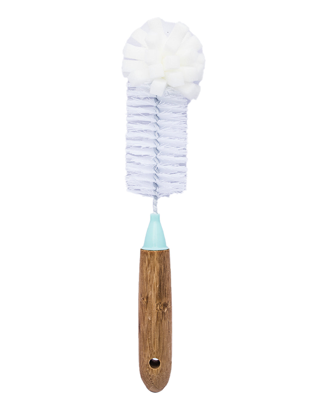 VON CASA Bottle Cleaning Brush, with Bamboo Handle & Foam End