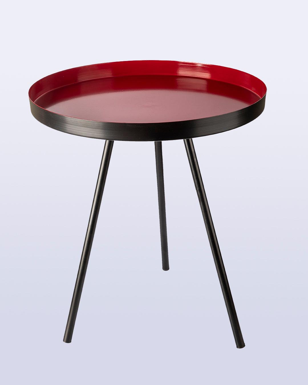 VON CASA Metal Tripod Table - Red
