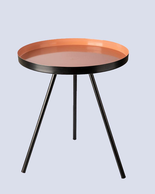 VON CASA Metal Tripod Table - Peach