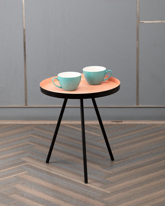 VON CASA Metal Tripod Table - Peach