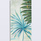 VON CASA Hand Painted Tropical Leaf Oil Painting, on Canvas, Gallery Wrapped & Framed, Modern Artwork, Multicolour, Canvas Fabric