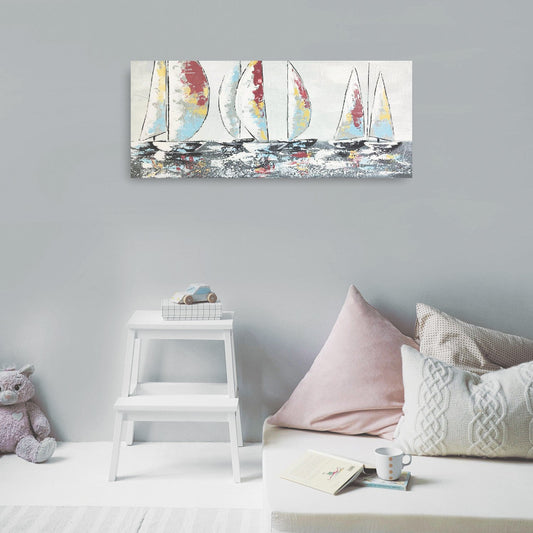 VON CASA Sailing Ships Oil Painting Artwork