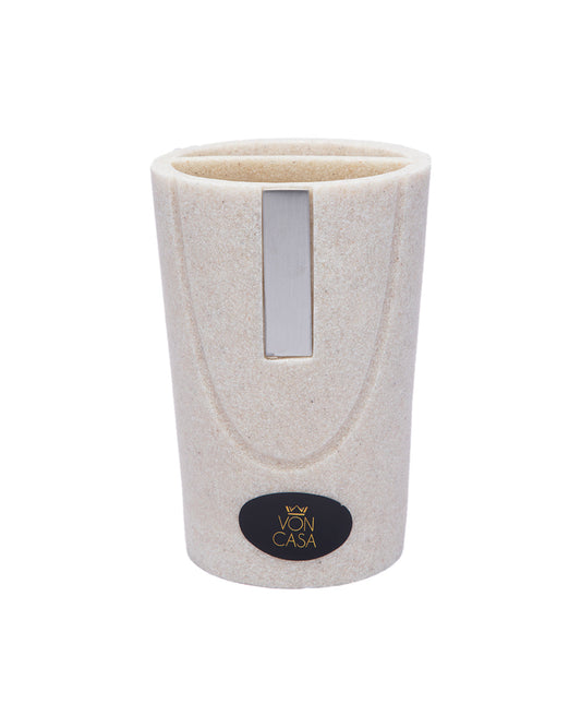 VON CASA Fabric Texture Toothbrush Holder