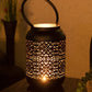 VON CASA Lantern, T-Light Candle Holder, Lamp, Cutwork Design, Gold Finish, Mild Steel