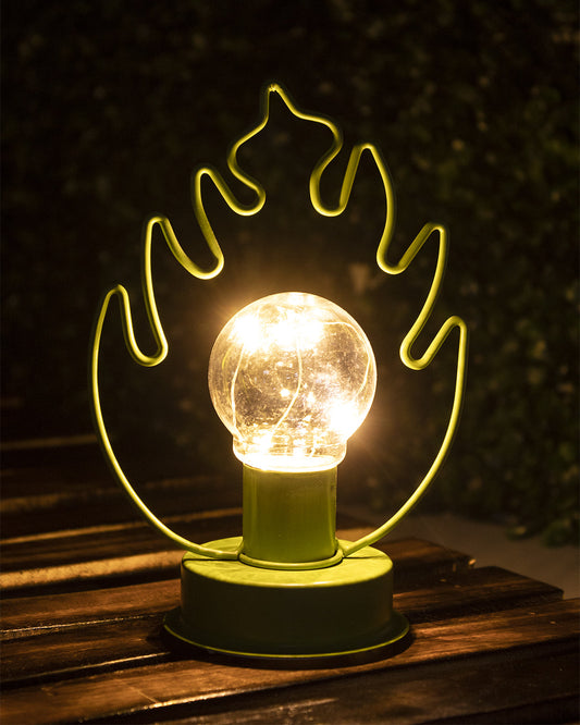 VON CASA Decorative Bulb, Light, Cordless, Battery Operated, Green, Iron