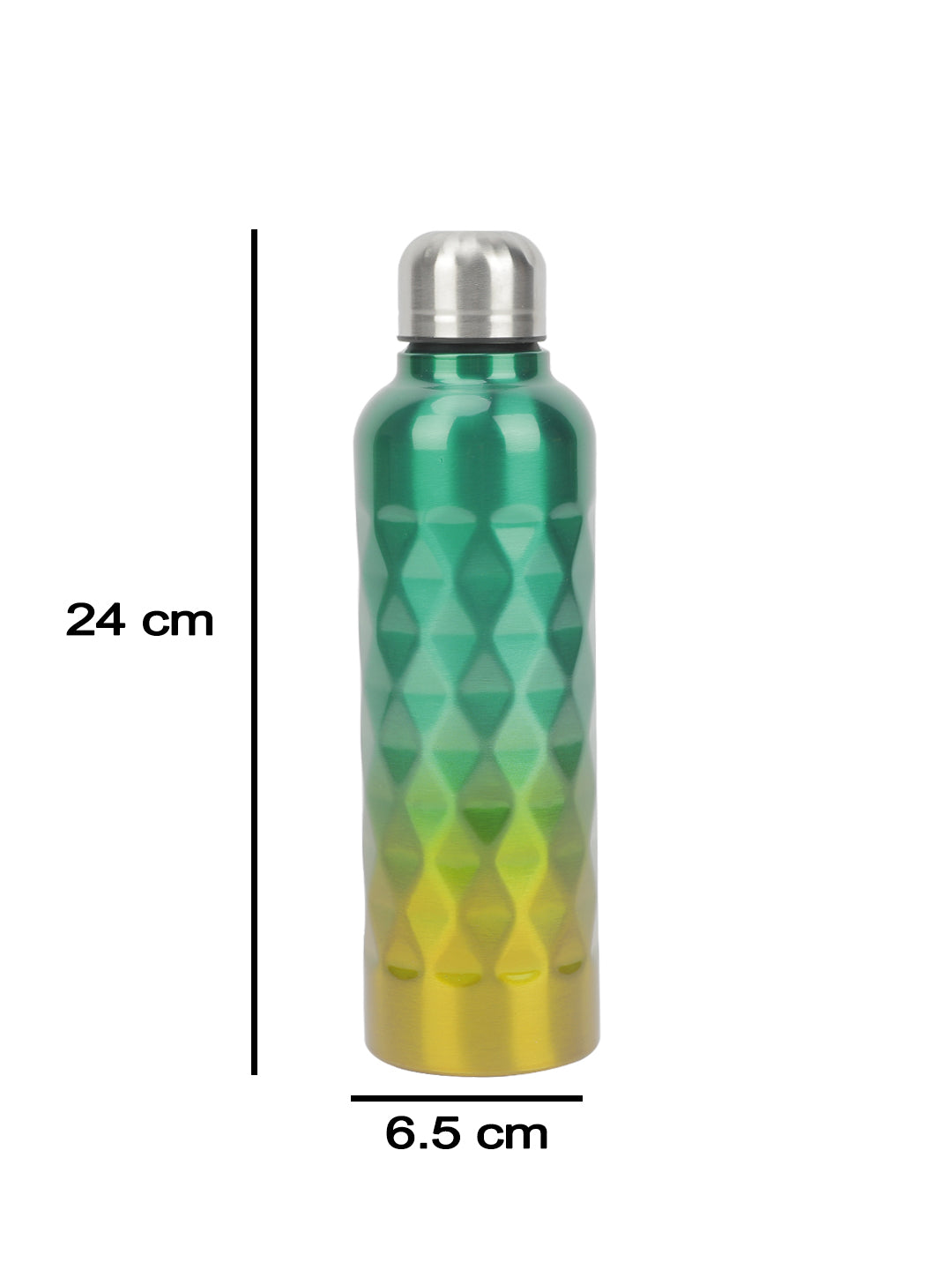 VON CASA 750Ml Gradient Color Stainless Steel Water Bottles - Green