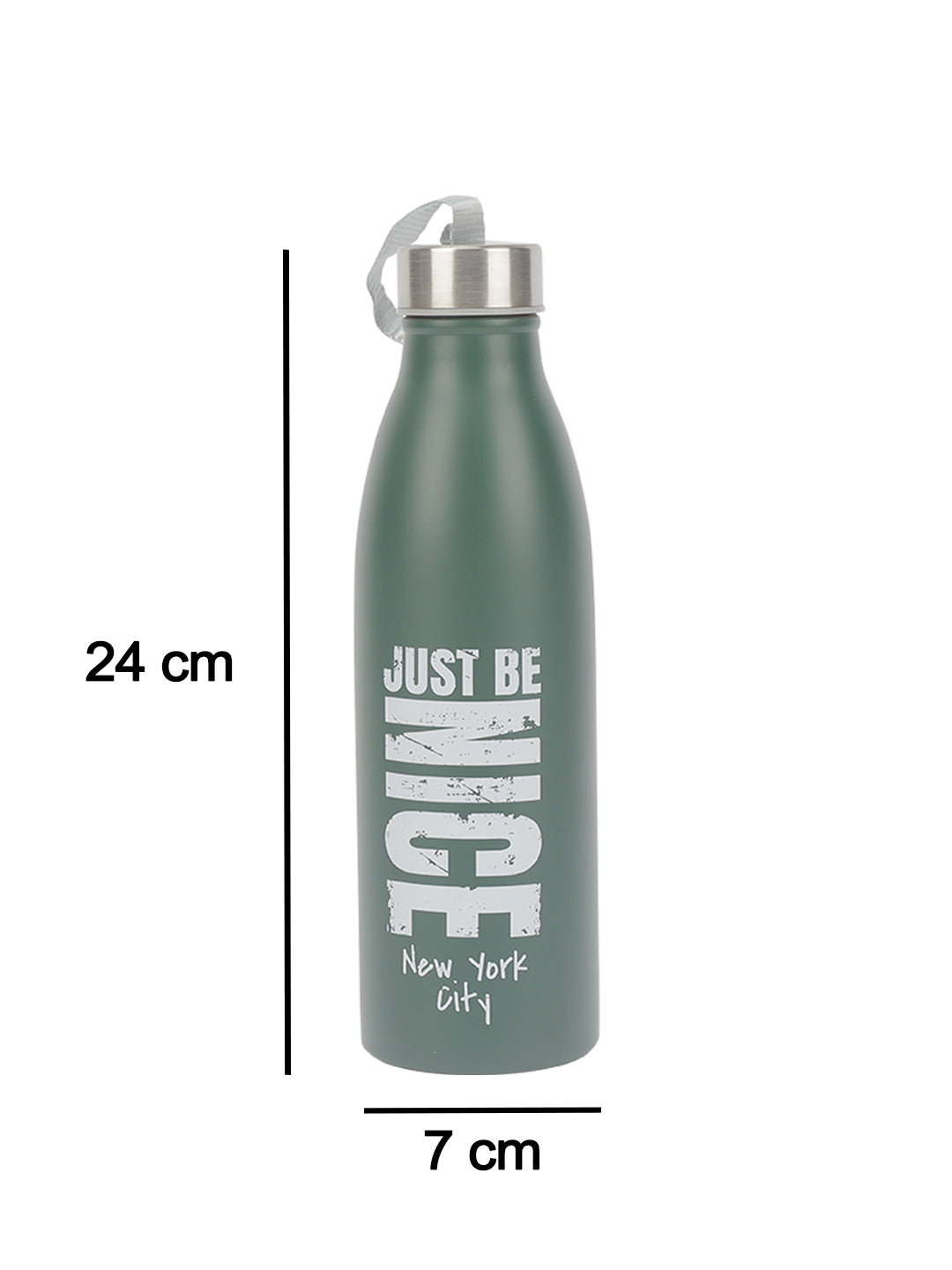VON CASA 750Ml Stainless Steel Water Bottles With Rope - Teal Green