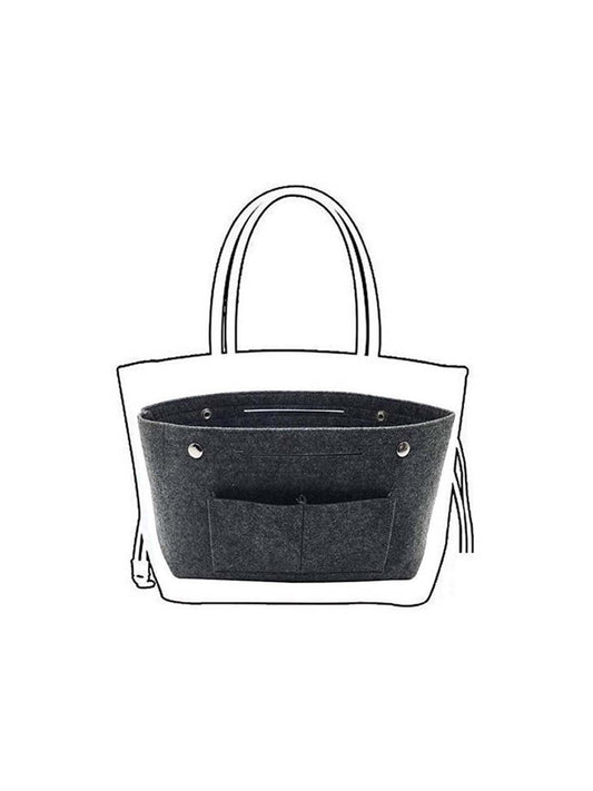 VON CASA Felt Home Storage Organizer - 25X10X15Cm - Dark Grey