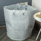 VON CASA Nordic Felt Storage Basket - Light Grey