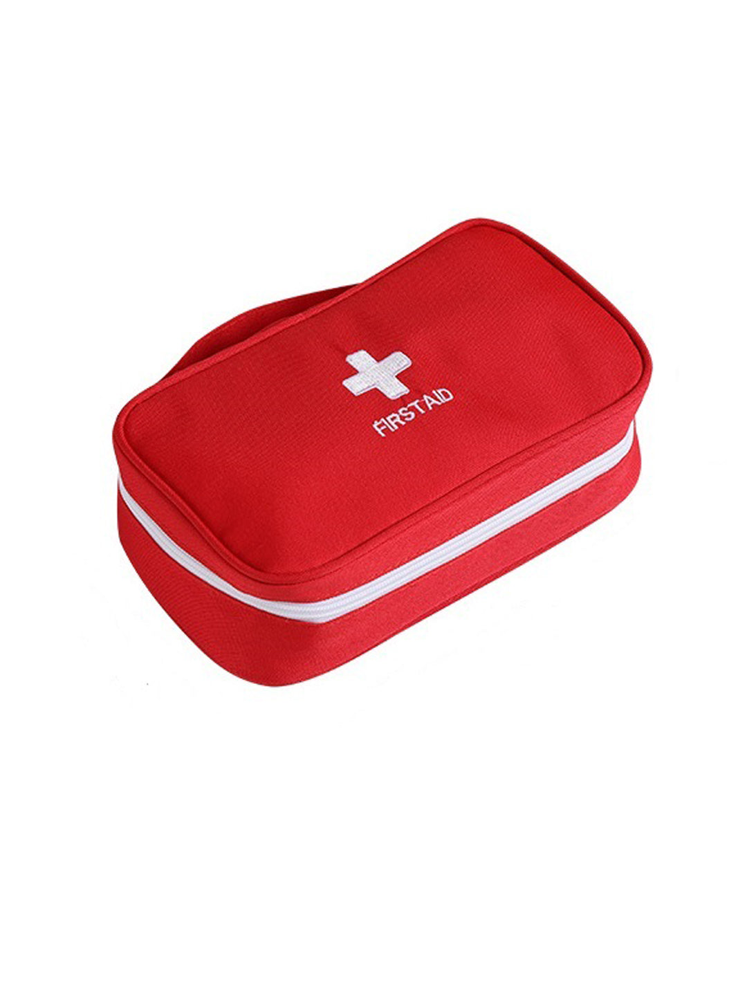 VON CASA Rectangular Polyester First Aid Box - Red