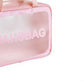 VON CASA Transparent Multicolorpurpose Travel Pouch - Pink