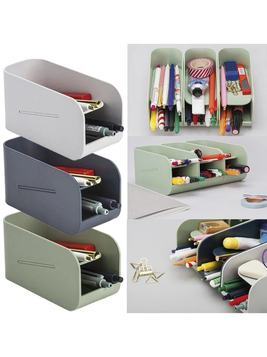 VON CASA Desk Organizer Storage Box - Green