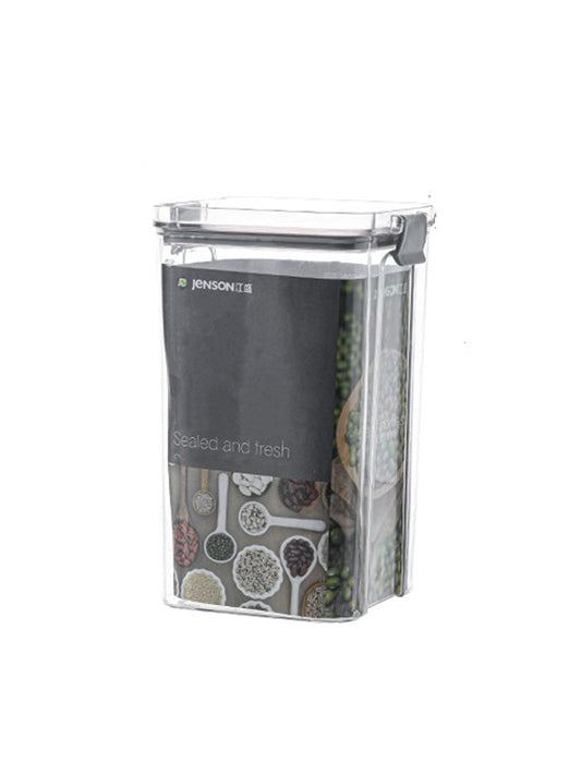 VON CASA Medium Plastic Storage Container - Transparent & Grey