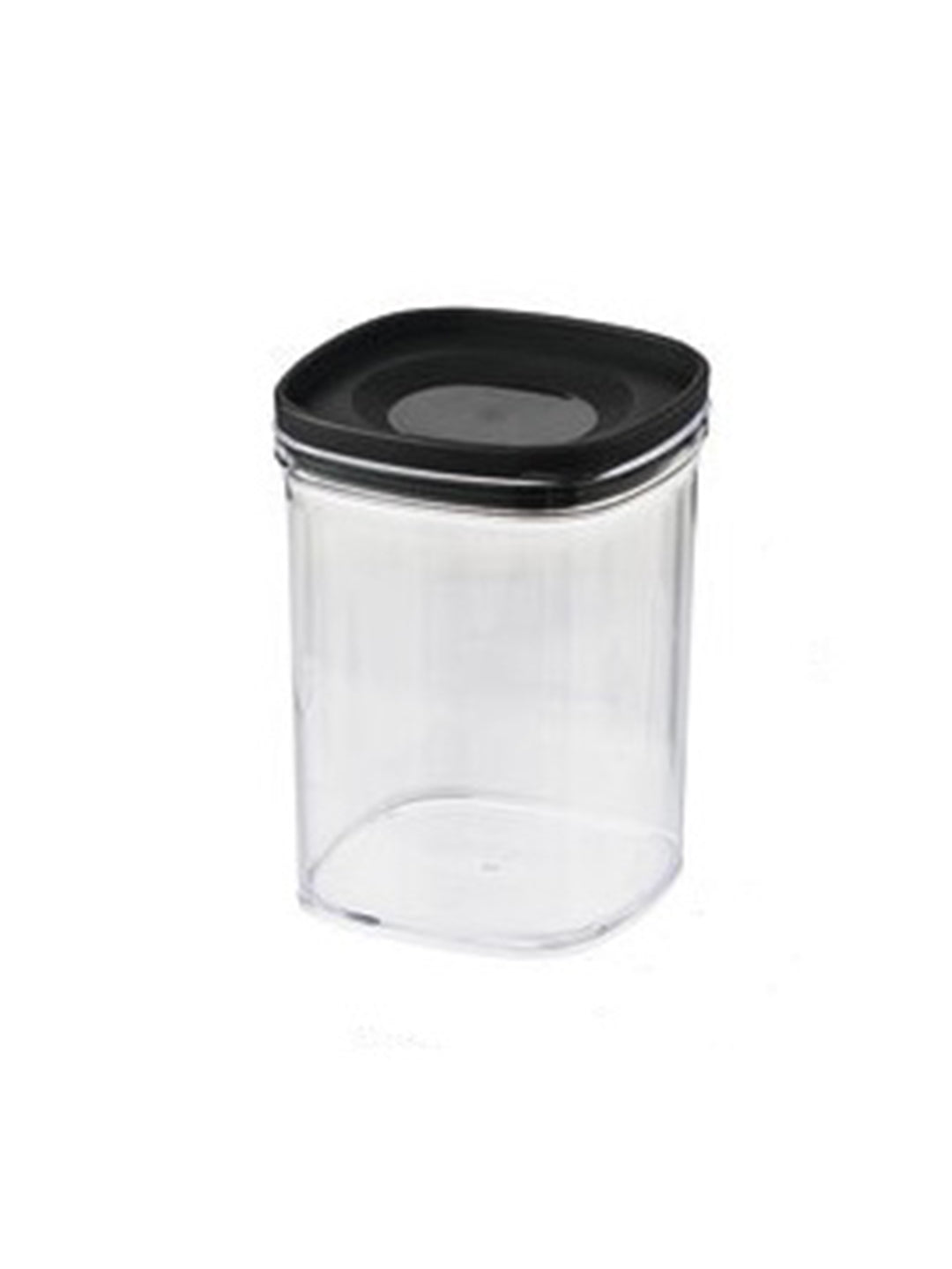 VON CASA Kitchen Cabinet Medium Airtight Plastic Containers - Black, Transparent