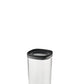 VON CASA Kitchen Cabinet Tall Airtight Plastic Containers - Black, Transparent