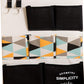 VON CASA Wall Hanging Storage Bag With 7 Pockets And Key Hook - Black 