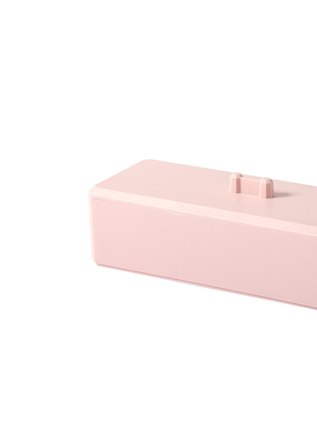 VON CASA Pink Makeup Organizer Container With Lid - 26X8.5X7cm