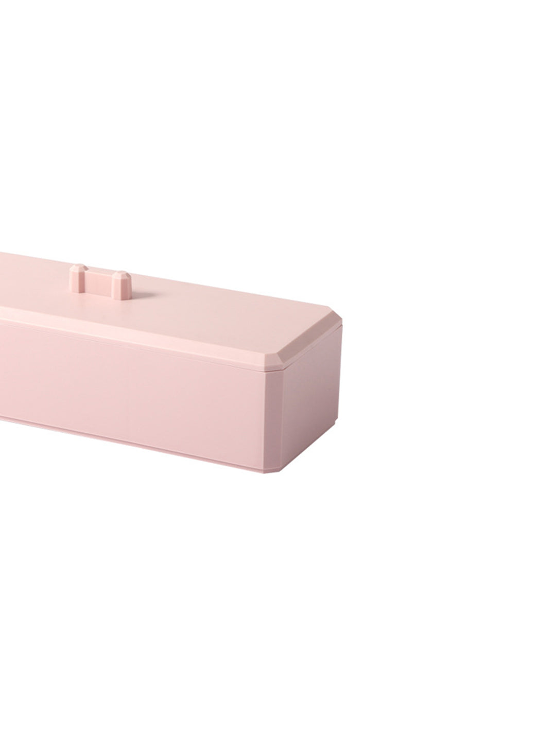 VON CASA Pink Makeup Organizer Container With Lid - 26X8.5X7cm