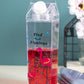 VON CASA "Find Your Flamingo" Plastic Juice Bottles - 500Ml, Transparent