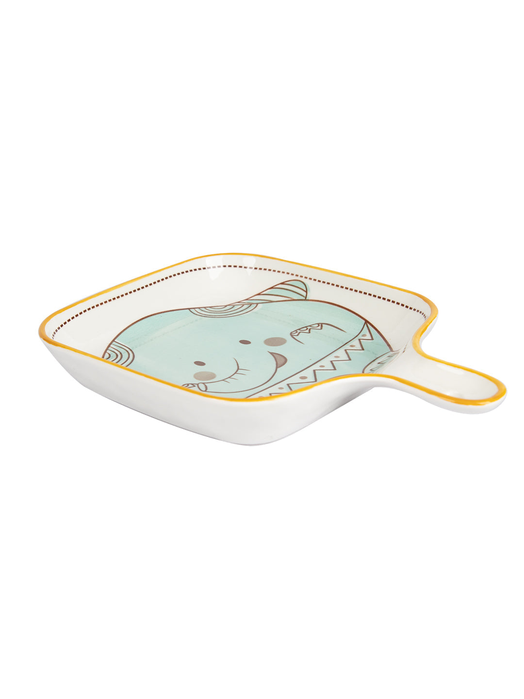 VON CASA Nordic Ceramic Baking Pan With Handle - Turquoise