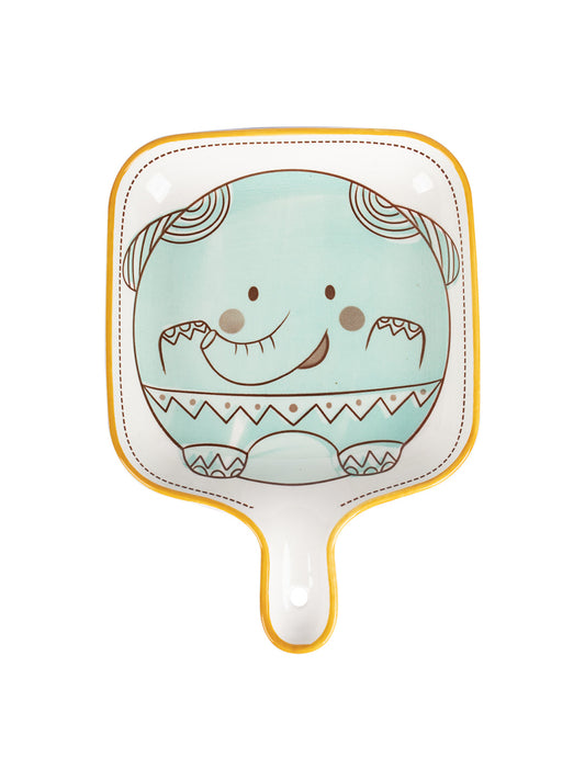 VON CASA Nordic Ceramic Baking Pan With Handle - Turquoise