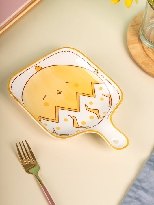 VON CASA Nordic Ceramic Baking Pan With Handle - Yellow