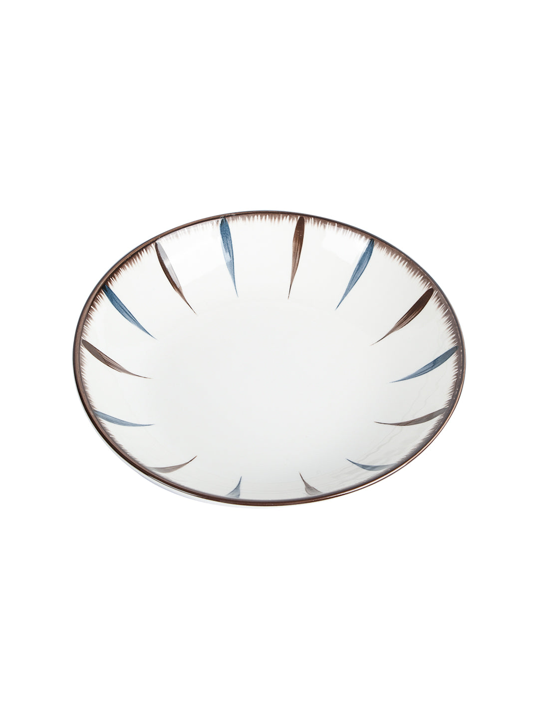 VON CASA Round Ceramic Serving Bowl - Off White