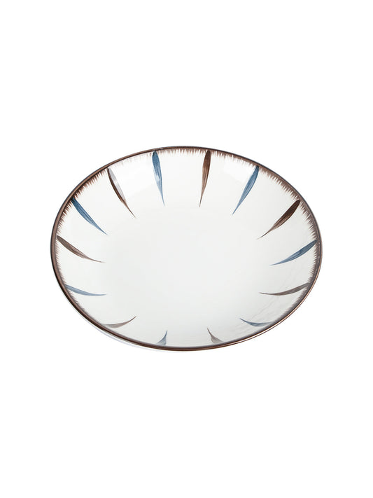 VON CASA Round Ceramic Serving Bowl - Off White