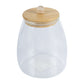 VON CASA Transparent Canister Jar With Lid - Glass, Transparent 
