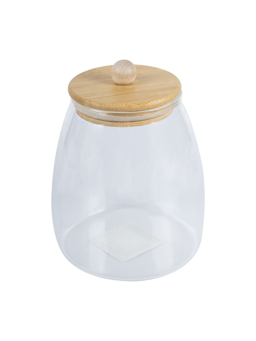 VON CASA Transparent Canister Jar With Lid - Glass, Transparent 