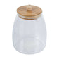 VON CASA Transparent Canister Jar With Lid - Transparent. Glass
