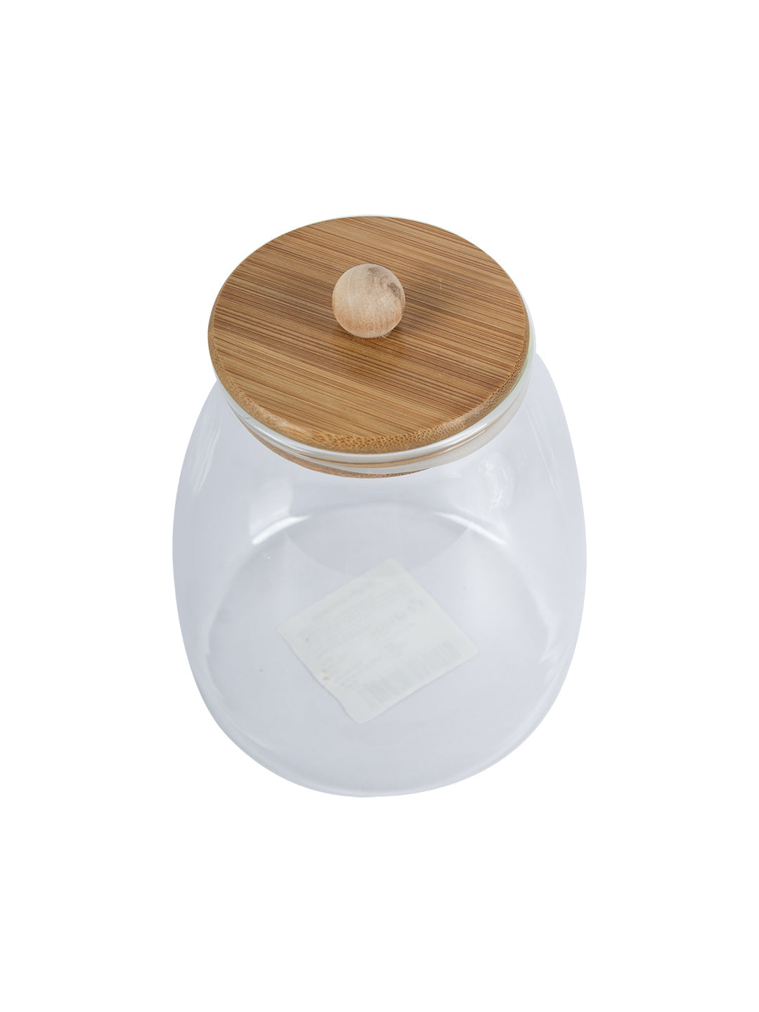 VON CASA Transparent Canister Jar With Lid - Transparent. Glass