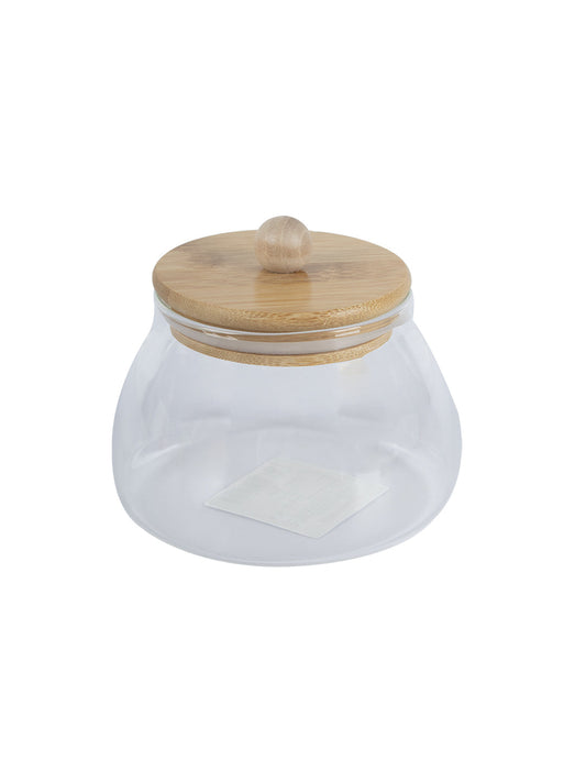 VON CASA Transparent Canister Jar With Lid - Transparent 