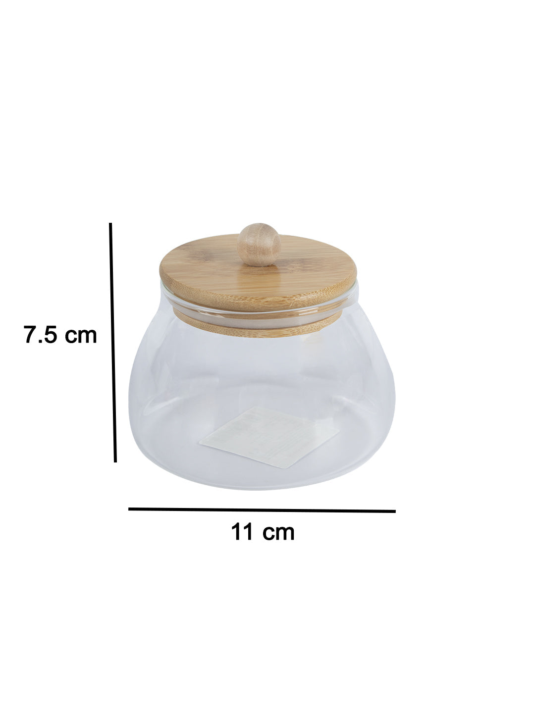 VON CASA Transparent Canister Jar With Lid - Transparent 