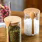 VON CASA Glass Jar With Lid And Spoon - Transparent 