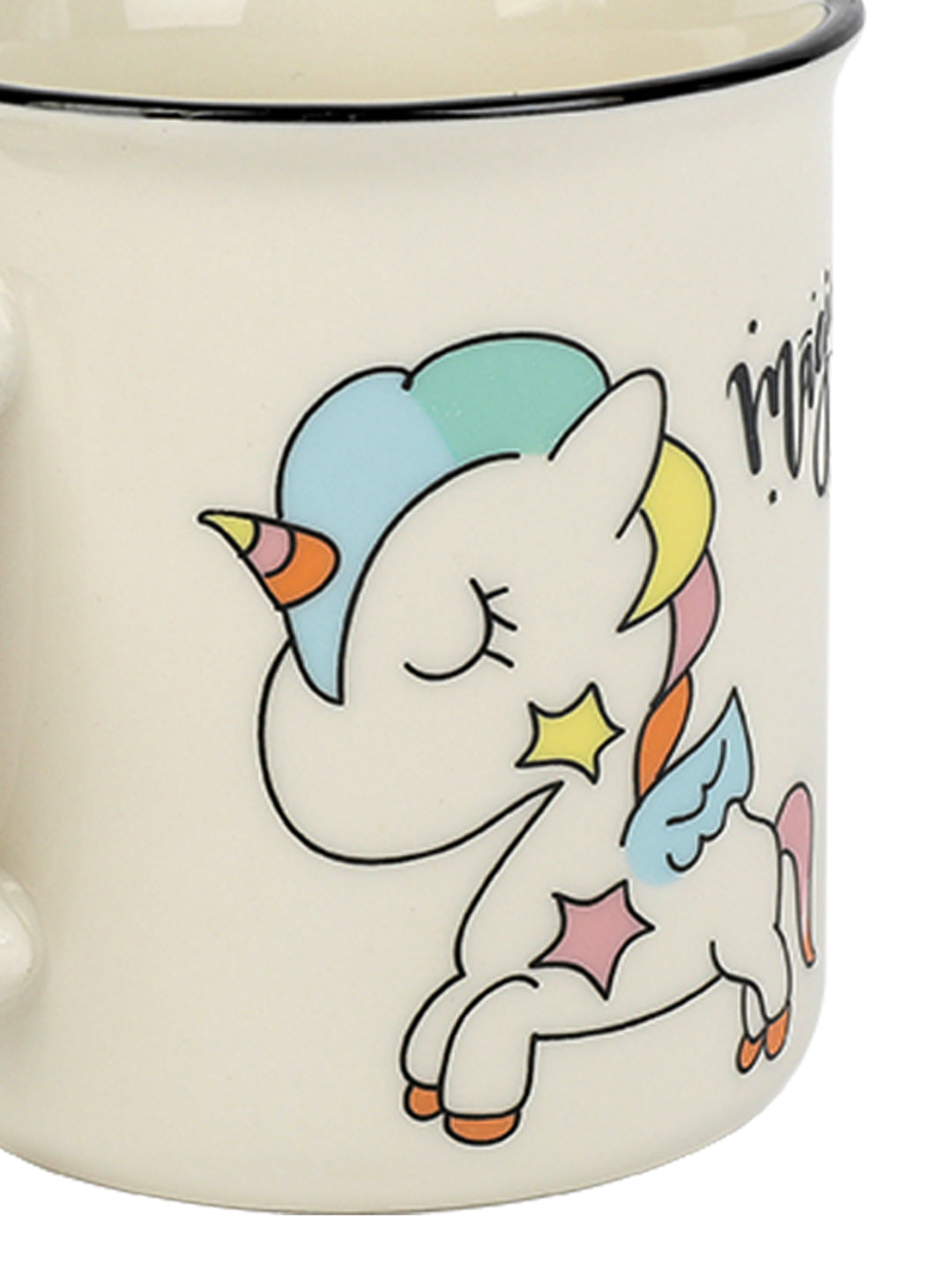 VON CASA 350Ml Kids "magic" Unicorn Mug - White